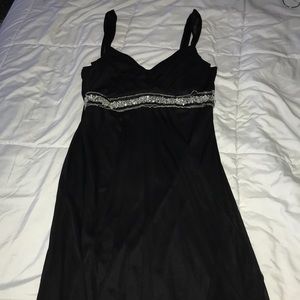 Black floor length dress